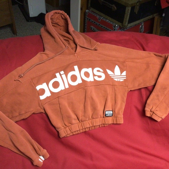 - Womens ADIDAS cropped hoodie - Picture 1 of 3